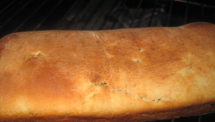 Постный хлеб с начинкой из грибов и красного лука! – Шаг 9