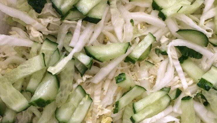 Салат из пекинской капусты – Шаг 1