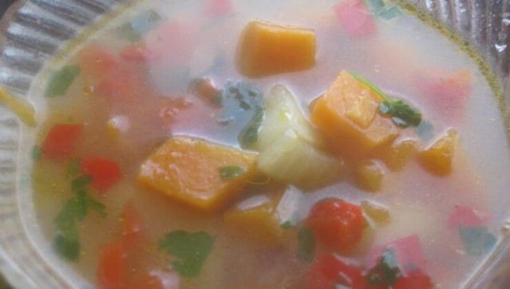 Тыквенно - гречневый суп для наших маленьких