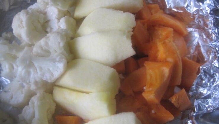 Диетическое овощное пюре с яблоком для самых маленьких – Шаг 1