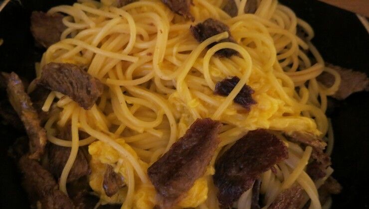 Спагетти Карбонара с говядиной – Шаг 4