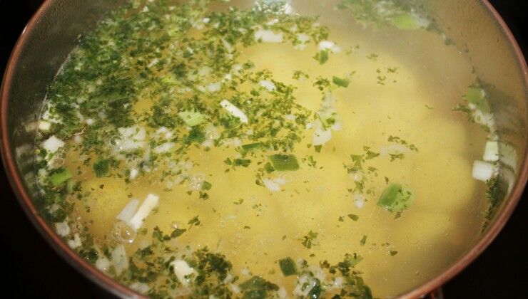 Лёгкий суп из Пекинской капусты. – Шаг 1