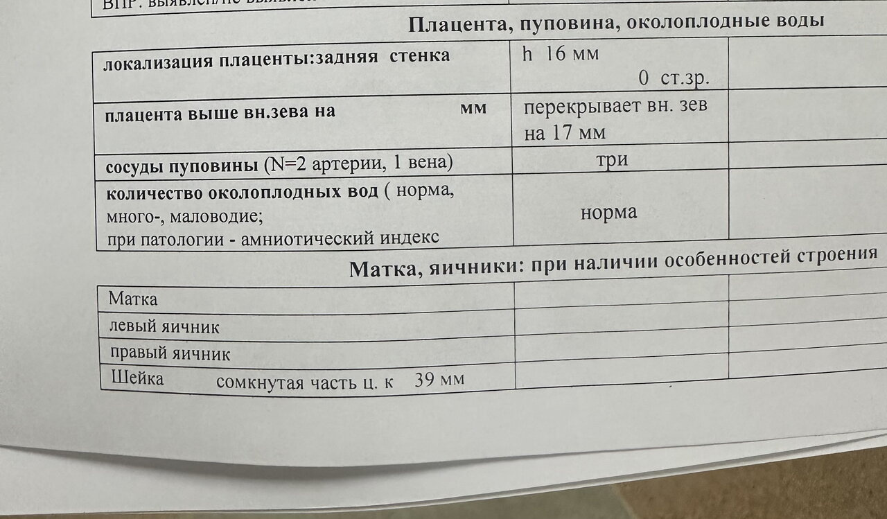 Еще вопрос про плаценту