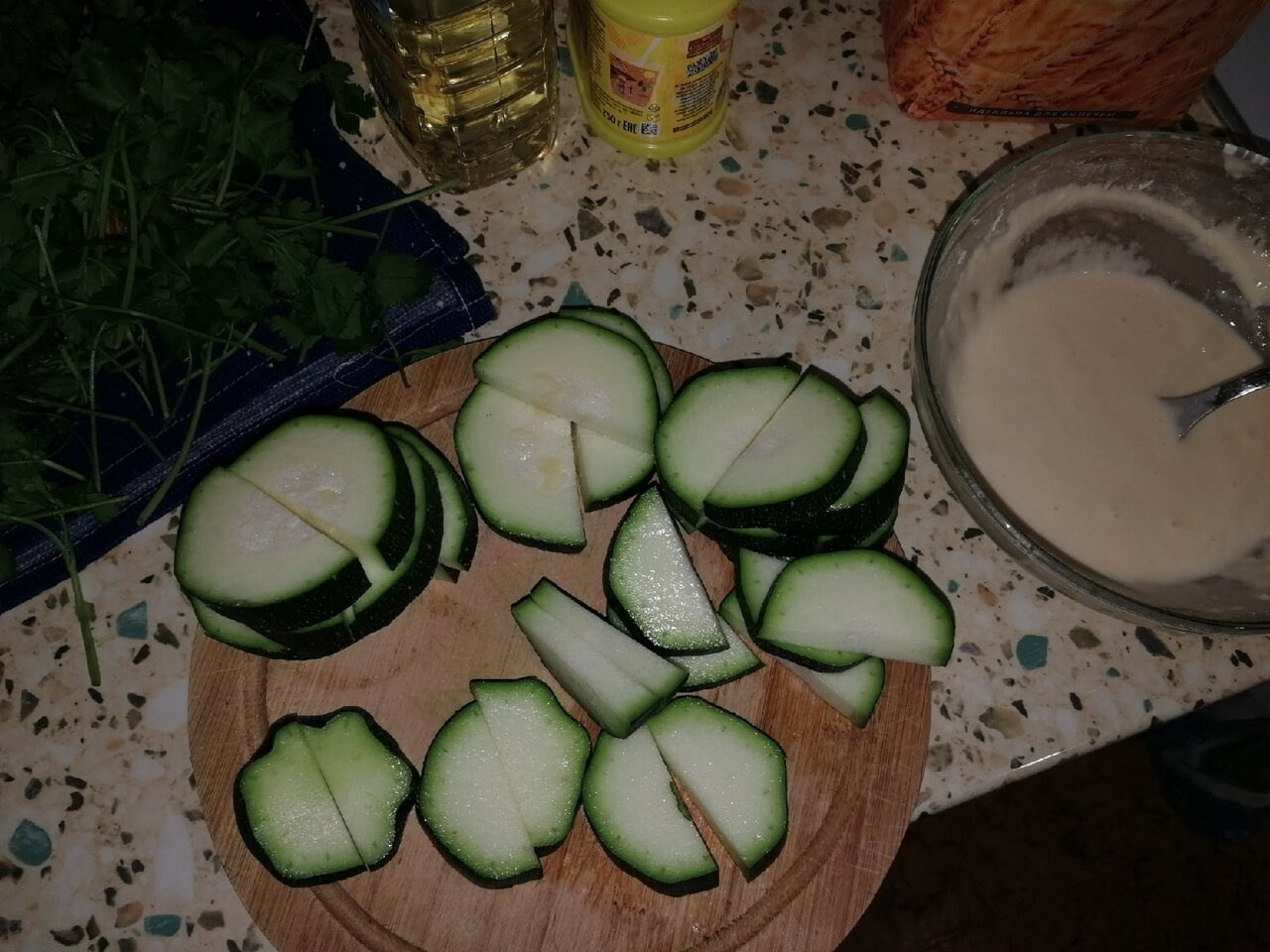 Рецептик от Белки - Кабачки в тесте - закуска и гарнир