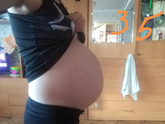 34-35 недель, мне кажется