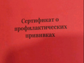 Сертификат прививок