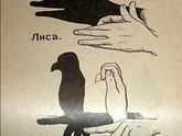 Лиса сложить из пальцев для театра теней - есть попроще?