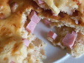 Пирог с сыром и сосисками
