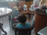 Сынок играет в семью