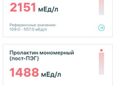 Высокий пролактин.