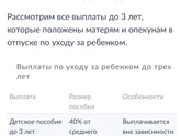 Пособие с 1,5 лет