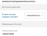Подала заявление через госуслуги
