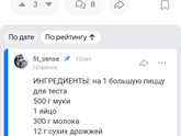 Напишите пожалуйста рецепт тесто для пиццы???