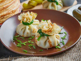 Блинные мешочки с жульеном