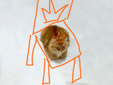 Нарисуйте коте ручки)))