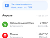 Затраты на продукты