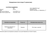 Кровь на определение Пола