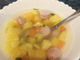 Суп с сосисками).