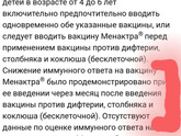Менактра после инфанрикса