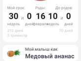 Сегодня 30 недель, осталось