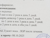 Лечение от ЛОР врача в 6 мес