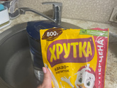 Пустая гречка с кусочком колбаски