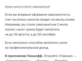 Самозанятость. Не начисляется налог