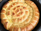 Творожный кекс с ежевикой