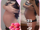 23 неделька) традиционно)) мы