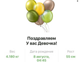 Родила .