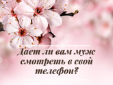 Знаете ли вы пароль от телефона мужа?