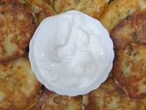 Оладьи с луком и яйцом?