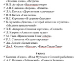 Список чтения на лето после 4 класса