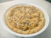 Картофельный пирог-запеканка с грибами и луком