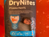 ТРУСИКи-ПОДГУЗНИКи HUGGIES DRYNITES 4-7 лет