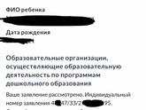 Очередь в сад