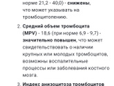 Результаты анализов крови