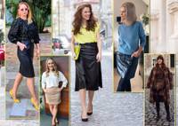 На пике моды: советы стилиста, с чем носить кожаную юбку
