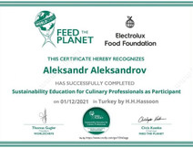 Сертификат о прохождении курсов Александров Александр Владимирович