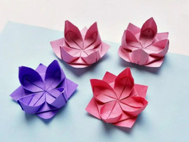 Цветы в технике оригами: 5 мастер-классов