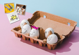 Было/стало: как использовать упаковку из-под яиц для детских игр и не только