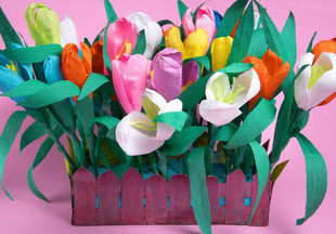 Подарок маме: как сделать тюльпан из бумаги