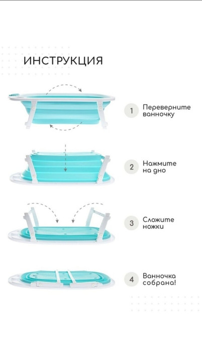 Складная ванночка (детская для купания)