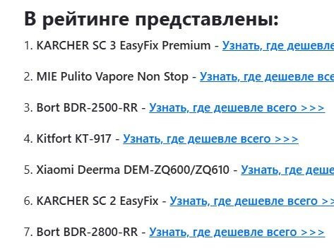 Парогенератор karcher - достойные аналоги есть?