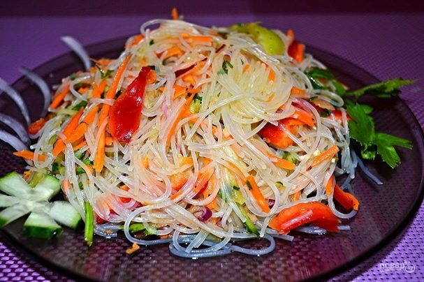 Рецепт Фунчоза с овощами
