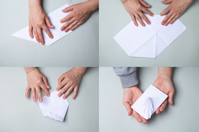 Как сделать конверт из бумаги без клея