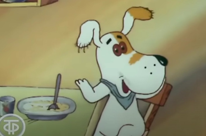 Кадр из мультфильма «Умная собачка Соня»   YouTube