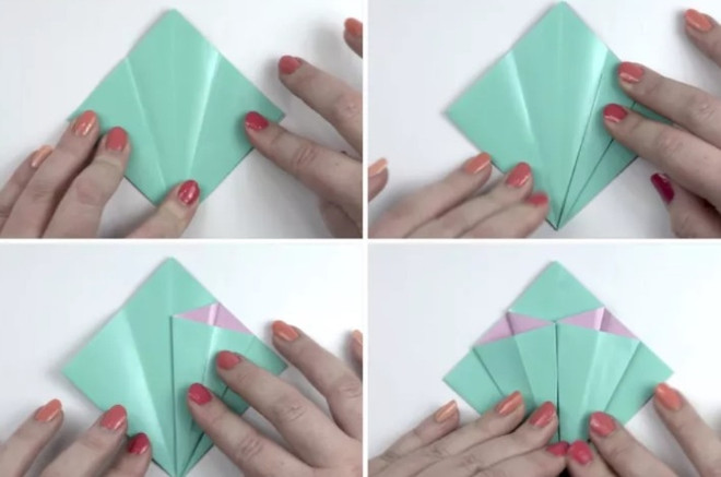 Как сделать колокольчик оригами.