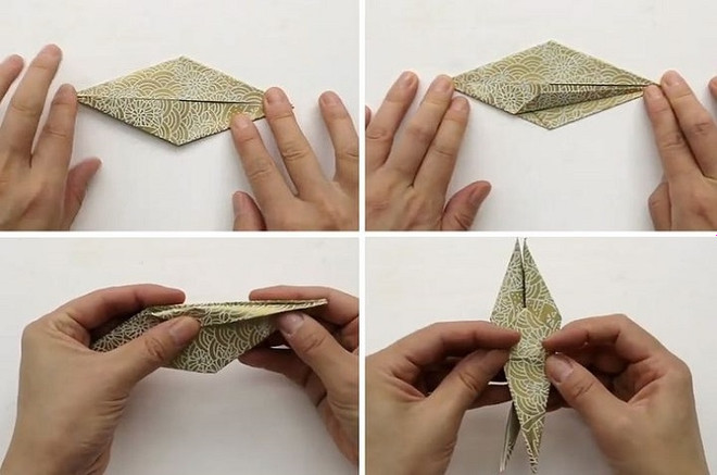 Держатель для карточек в технике оригами