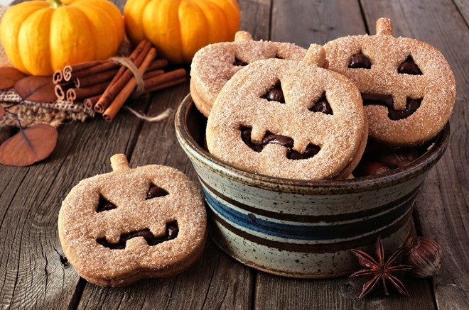 Печенье в форме тыквы на Хэллоуин пошаговый рецепт